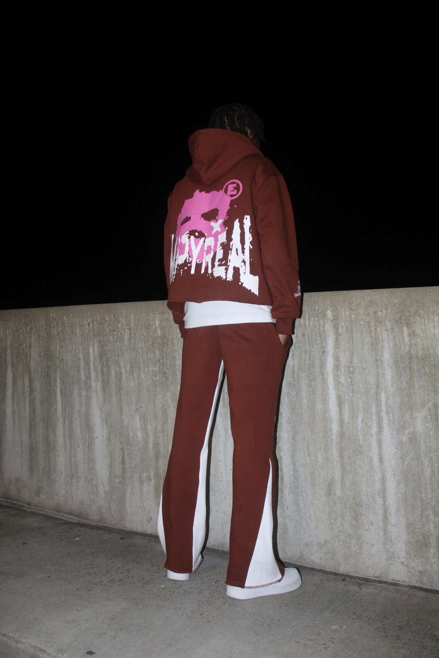 “Target” EMP Sweatpants(Brown/Pink)