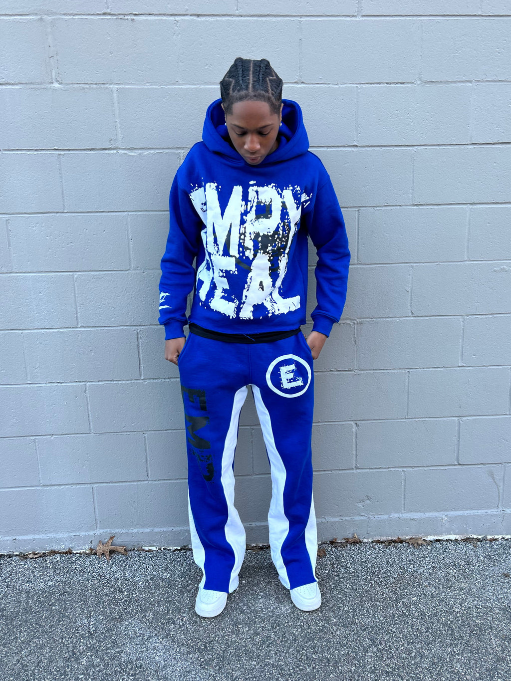 Emp Blue “Target” EMP Sweatpants(Blue/White) – Empyreal