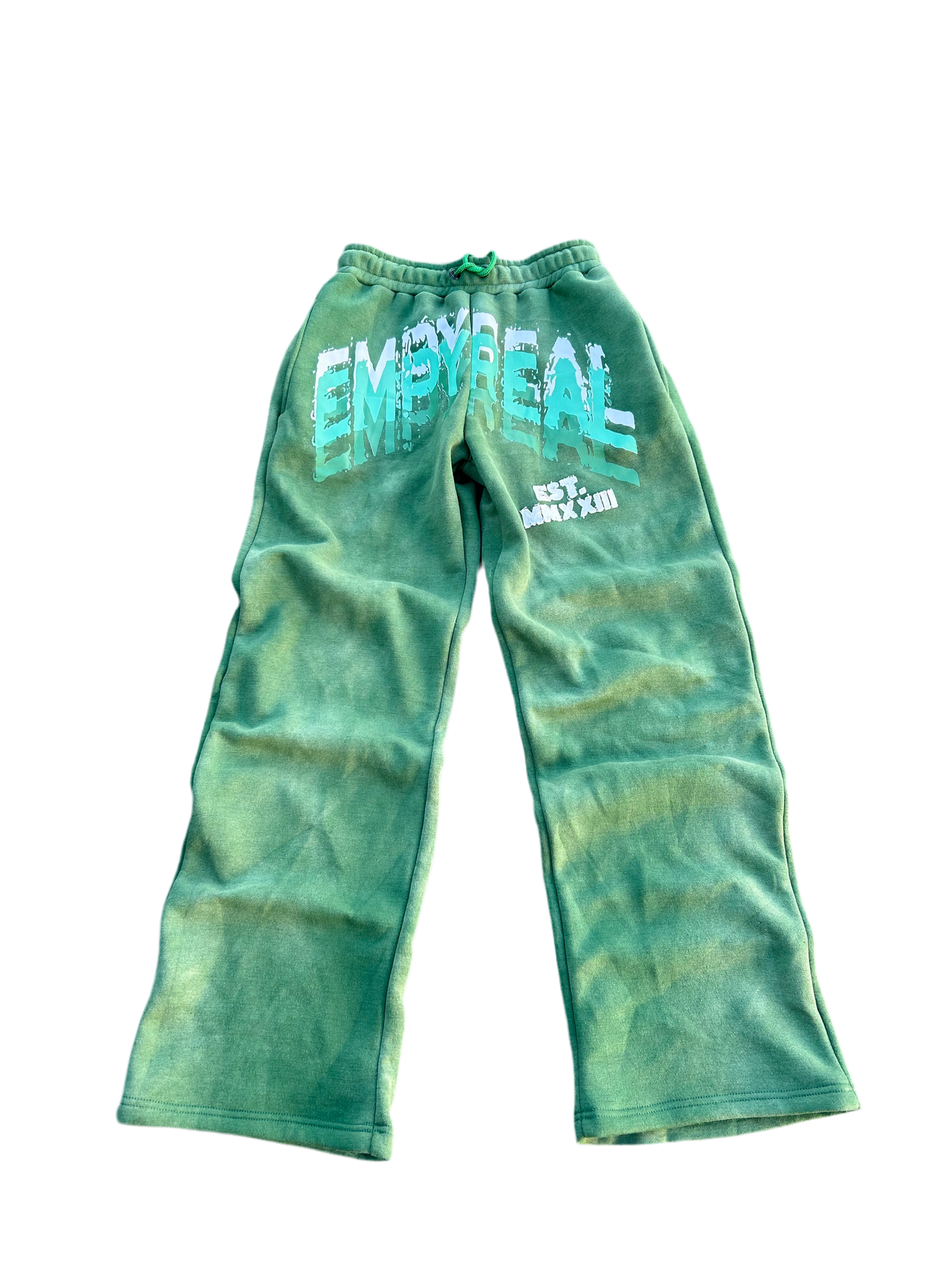 “Stacked” Sweatpants (Green)