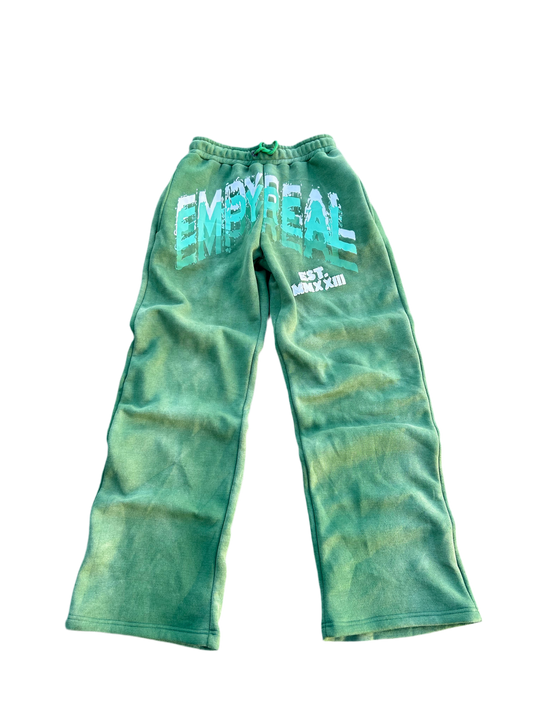 “Stacked” Sweatpants (Green)