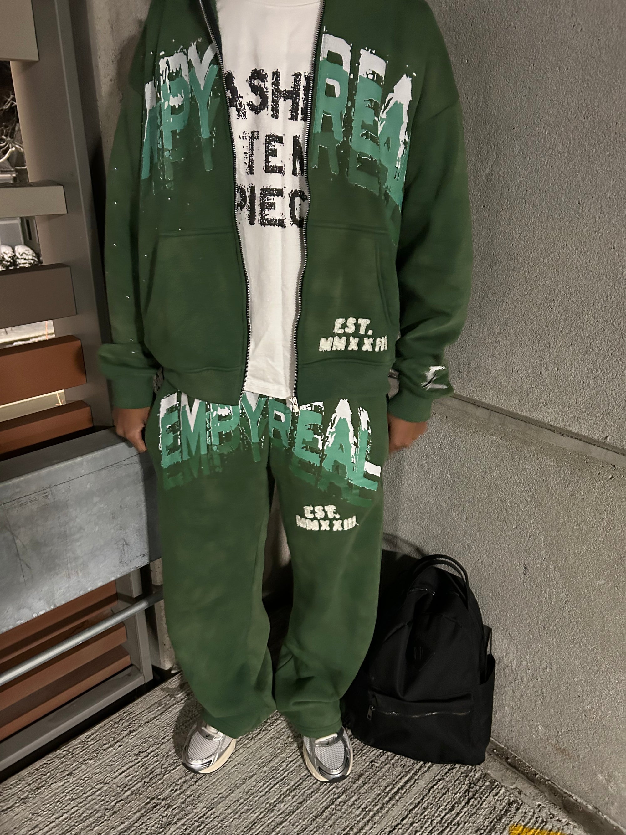 “Stacked” Sweatpants (Green)