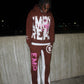 “Target” EMP Hoodie(Brown/Pink)