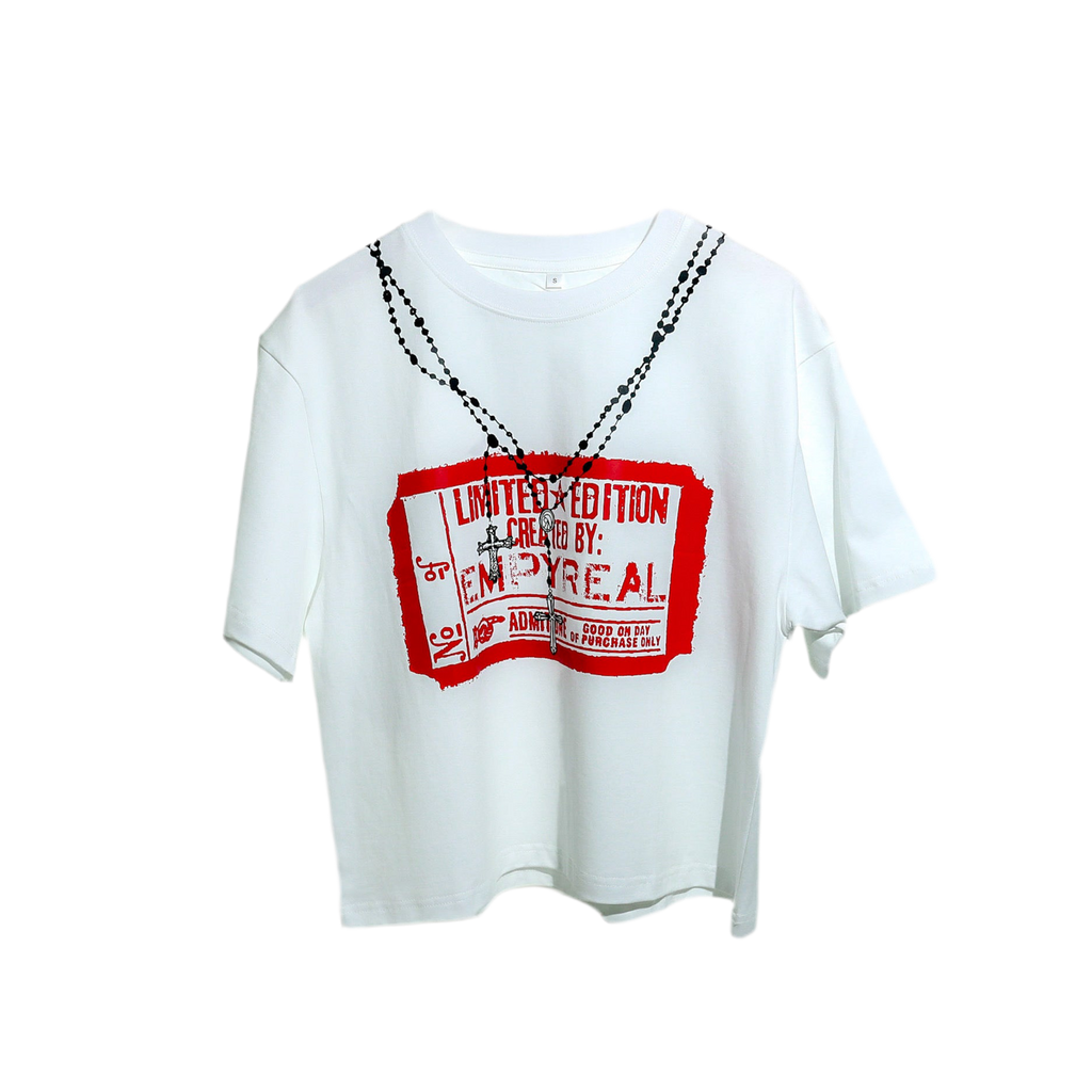 “ADMIT ONE” TEE(RED)