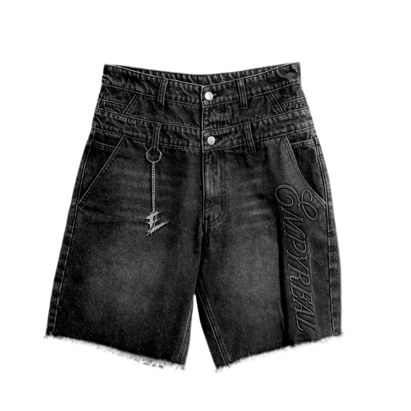 “DOUBLE VISION” DENIM SHORTS