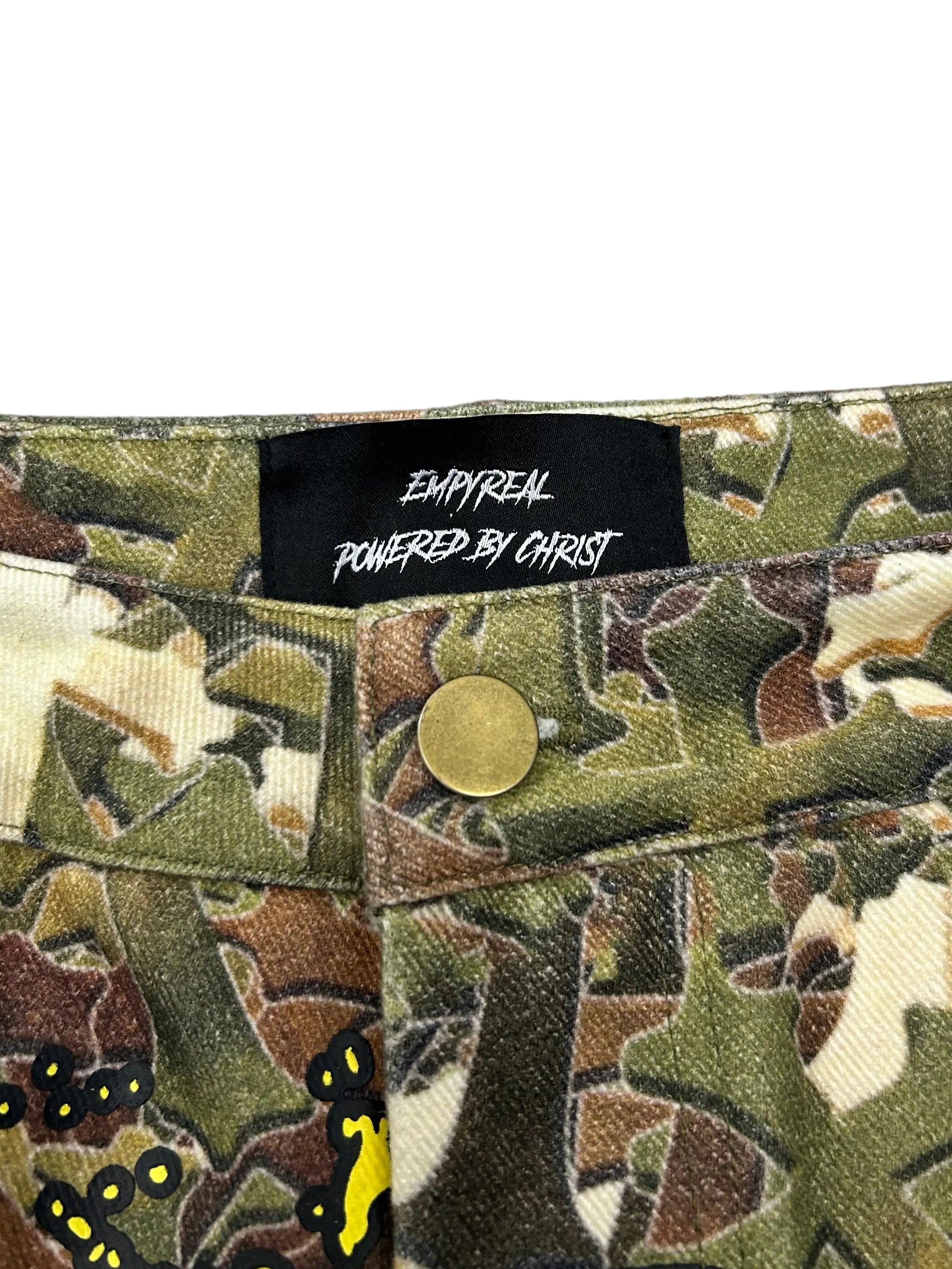 “Cross camo” Cargo Shorts