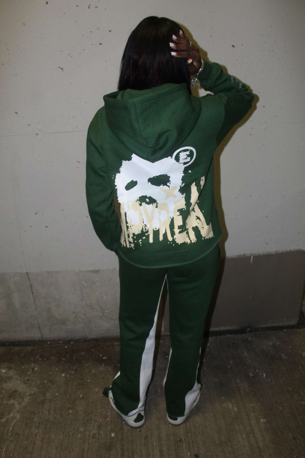 “Target” EMP Hoodie (Green/Cream)