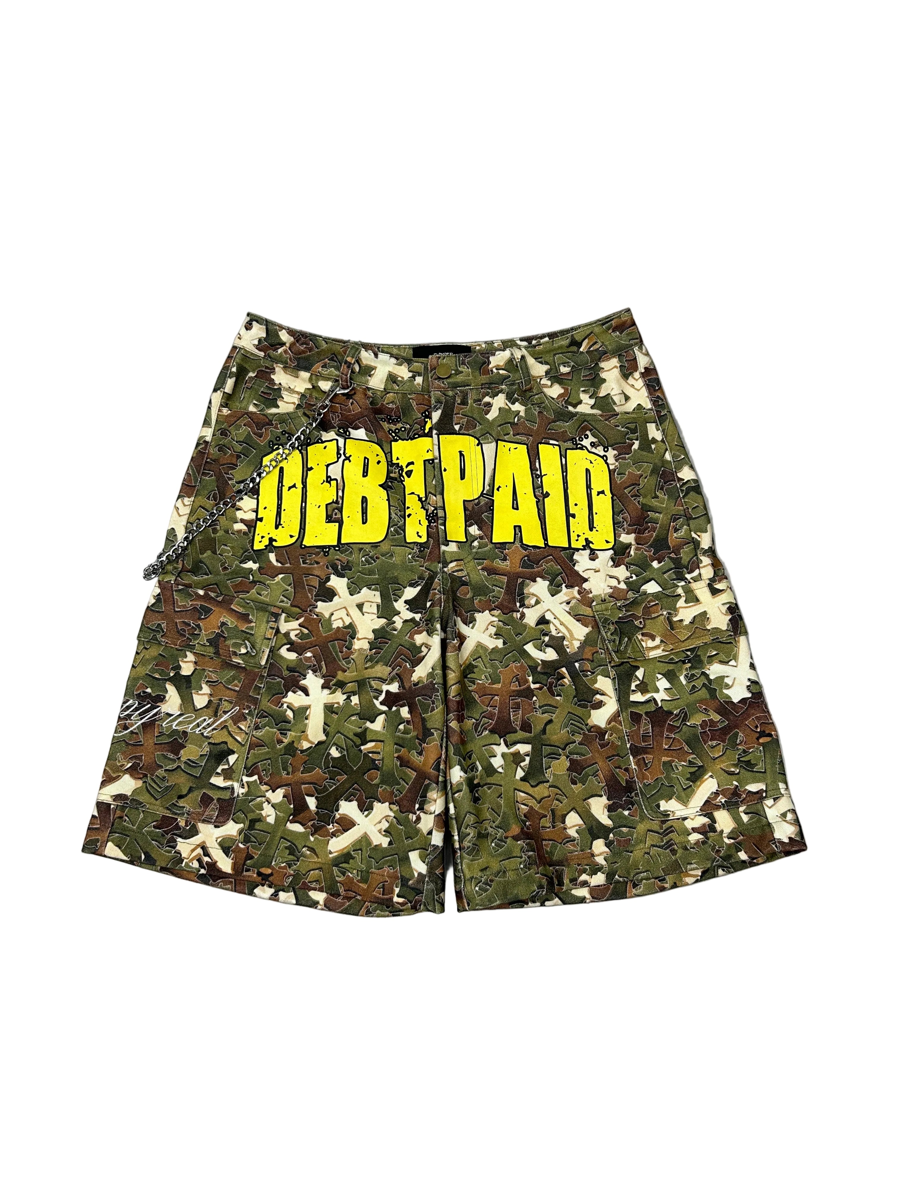 “Cross camo” Cargo Shorts