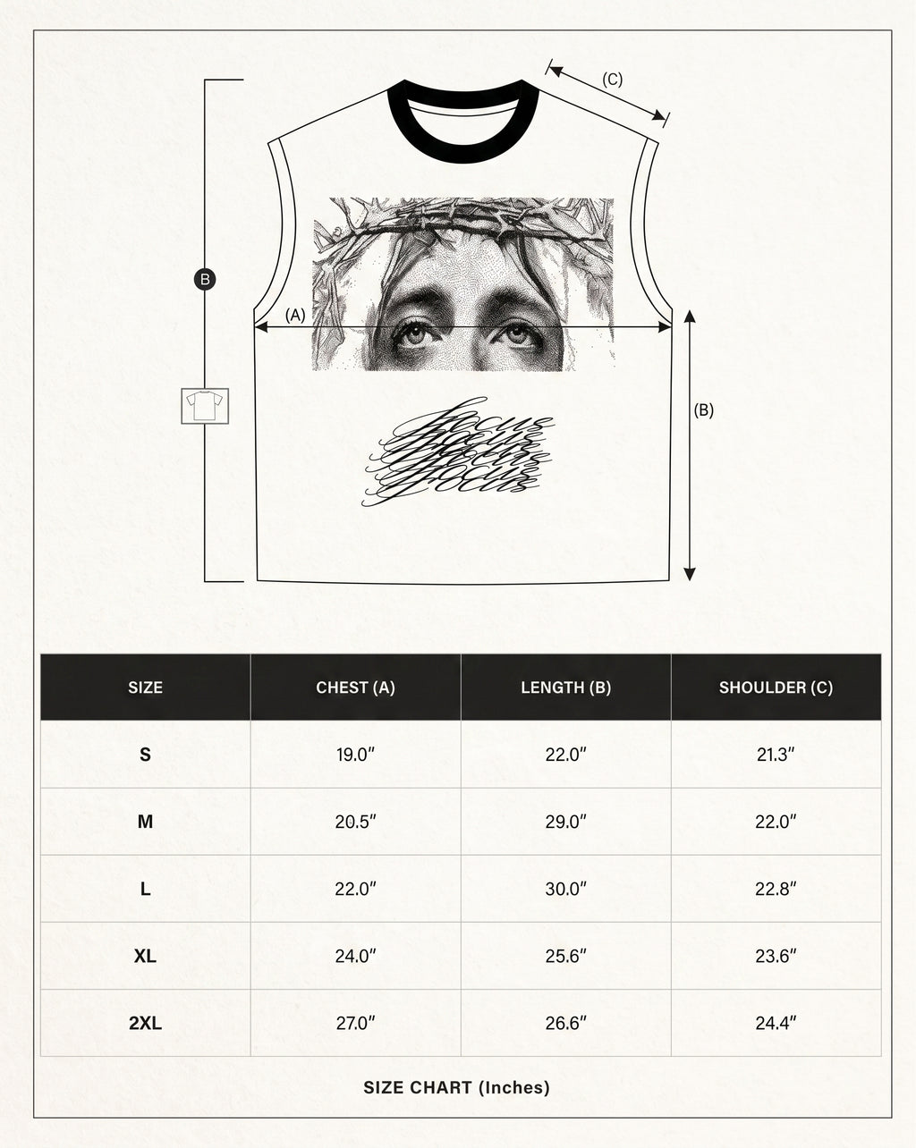 BLACK FOCUS SLEEVELESS TEE